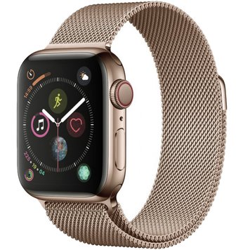 Ремінець Milanese Loop для Apple Watch 42mm | 44mm | 45mm | 46mm | 49mm Gold - ash-mobile.com.ua - фото 1