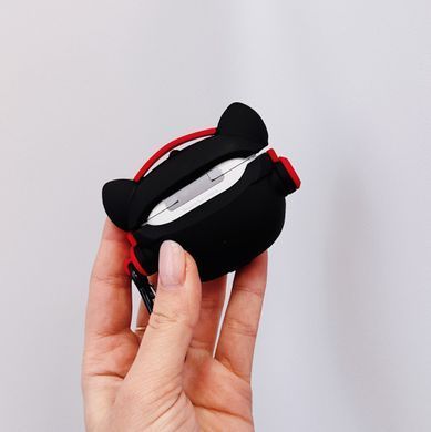 Чохол 3D для AirPods PRO 2 Hip-Hop Bulldog Black/Red - ash-mobile.com.ua - фото 3
