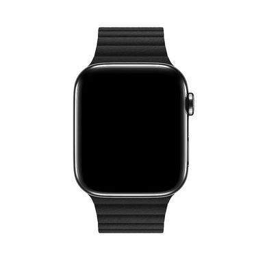 Шкіряний Ремінець Leather Loop Band для Apple Watch 42/44/45/49 mm Black купити