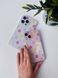 Чохол прозорий Print Flower Color для iPhone 14 Yellow