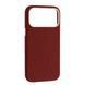 Чохол Flower Liquid Silicone Case with MagSafe для iPhone 17 PRO Deep Cherry Red