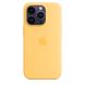 Чохол Silicone Case Full OEM+MagSafe для iPhone 14 PRO Sunglow