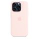 Чохол Silicone Case Full OEM+MagSafe для iPhone 15 PRO Light Pink