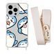 Чохол прозорий з ремінцем Print Shark для iPhone 11 Shark More/Antique White