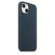 Чохол Silicone Case Full OEM+MagSafe для iPhone 13 Abyss Blue