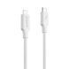 Кабель Proove Striped Silicone Type-C to Lightning (1m) White