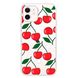 Чехол прозрачный Print Cherry Land with MagSafe для iPhone 12 | 12 PRO Big Cherry купить
