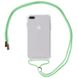 Чохол Crossbody Transparent на шнурку для iPhone 7 | 8 | SE 2 | SE 3 Green