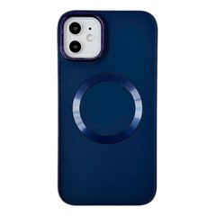 Чехол Matte Colorful Metal Frame MagSafe для iPhone 11 Deep Navy купить
