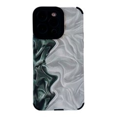 Чохол Ribbed Case для iPhone 15 PRO MAX Marble White/Green