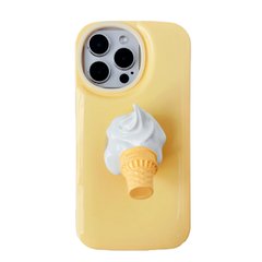 Чохол Popsocket Ice Cream Case для iPhone 13 PRO Yellow