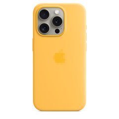 Чехол Silicone Case Full OEM+MagSafe для iPhone 15 PRO Sunshine