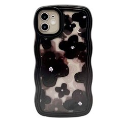 Чохол Black Wavy Case для iPhone 15 Plus Flower