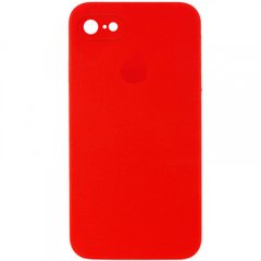 Чохол Silicone Case FULL+Camera Square для iPhone 7 | 8 | SE 2 | SE 3 Red купити