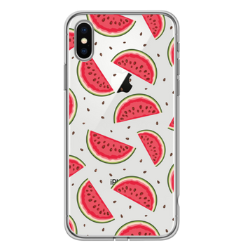 Чохол прозорий Print SUMMER для iPhone XS MAX Watermelon - ash-mobile.com.ua - фото 1