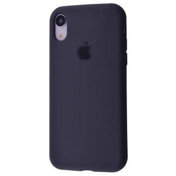 Чохол Silicone Case Full для iPhone XR Charcoal Grey - ash-mobile.com.ua - фото 1