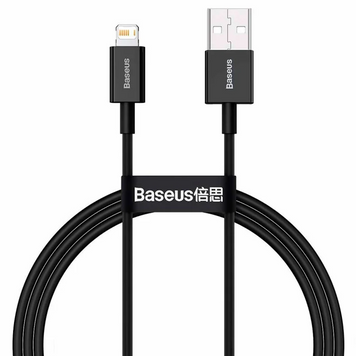 Кабель Baseus Superior Series USB to Lightning (1m) Black - ash-mobile.com.ua - фото 1