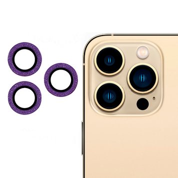 Защитное стекло на камеру Diamonds Lens для iPhone 14 PRO | 14 PRO MAX Violet - ash-mobile.com.ua - фото 1