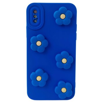 Чохол Flower Case для iPhone X | XS Ultramarine - ash-mobile.com.ua - фото 1