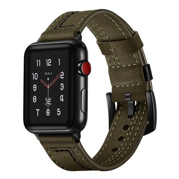 Ремінець Leather 7-Design для Apple Watch 38mm | 40mm | 41mm Khaki - ash-mobile.com.ua - фото 1