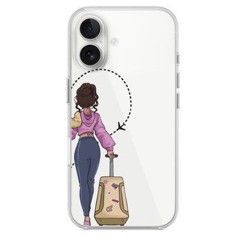 Чохол прозорий Print Adventure Girls для iPhone 16 Beige Bag - ash-mobile.com.ua - фото 1