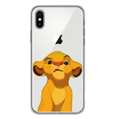 Чохол прозорий Print Lion King для iPhone XS MAX Simba Evil купити