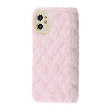 Чохол Fluffy Love Case для iPhone 12 Pink - ash-mobile.com.ua - фото 1