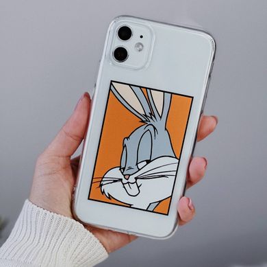 Чохол прозорий Print для iPhone 13 Кролик