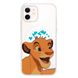 Чехол прозрачный Print Lion King with MagSafe для iPhone 12 MINI Simba Love Blue купить