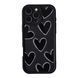 Чехол Wilkins Case для iPhone 14 PRO MAX Hearts Black/White - ash-mobile.com.ua - фото 1