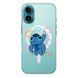 Чохол прозорий Print Blue Monster with MagSafe для iPhone 17 Draw
