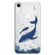 Чехол прозрачный Print Animal Blue для iPhone XR Whale купить