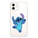 Чехол прозрачный Print Blue Monster with MagSafe для iPhone 12 MINI Happy купить