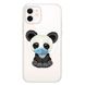 Чехол прозрачный Print Animals with MagSafe для iPhone 12 | 12 PRO Panda купить