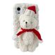 Чохол 3D Bear Plush Case для iPhone XR White купити