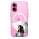 Чехол прозрачный Print AUTUMN with MagSafe для iPhone 17 Girl White Umbrella