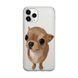 Чохол прозорий Print Dogs для iPhone 13 PRO Dog Chihuahua Light-Brown