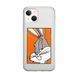 Чохол прозорий Print Кролик для iPhone 13 Orange