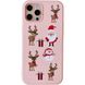 Чохол WAVE Fancy Case для iPhone 11 PRO MAX Santa Claus/Deer/Snowman Pink Sand купити