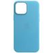 Чохол ECO Leather Case with MagSafe для iPhone 15 Plus Blue