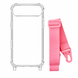 Чохол прозорий з ремінцем для iPhone 17 Air Pink