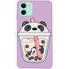 Чехол Wave Print Case для iPhone 12 MINI Purple Panda Coctail купить