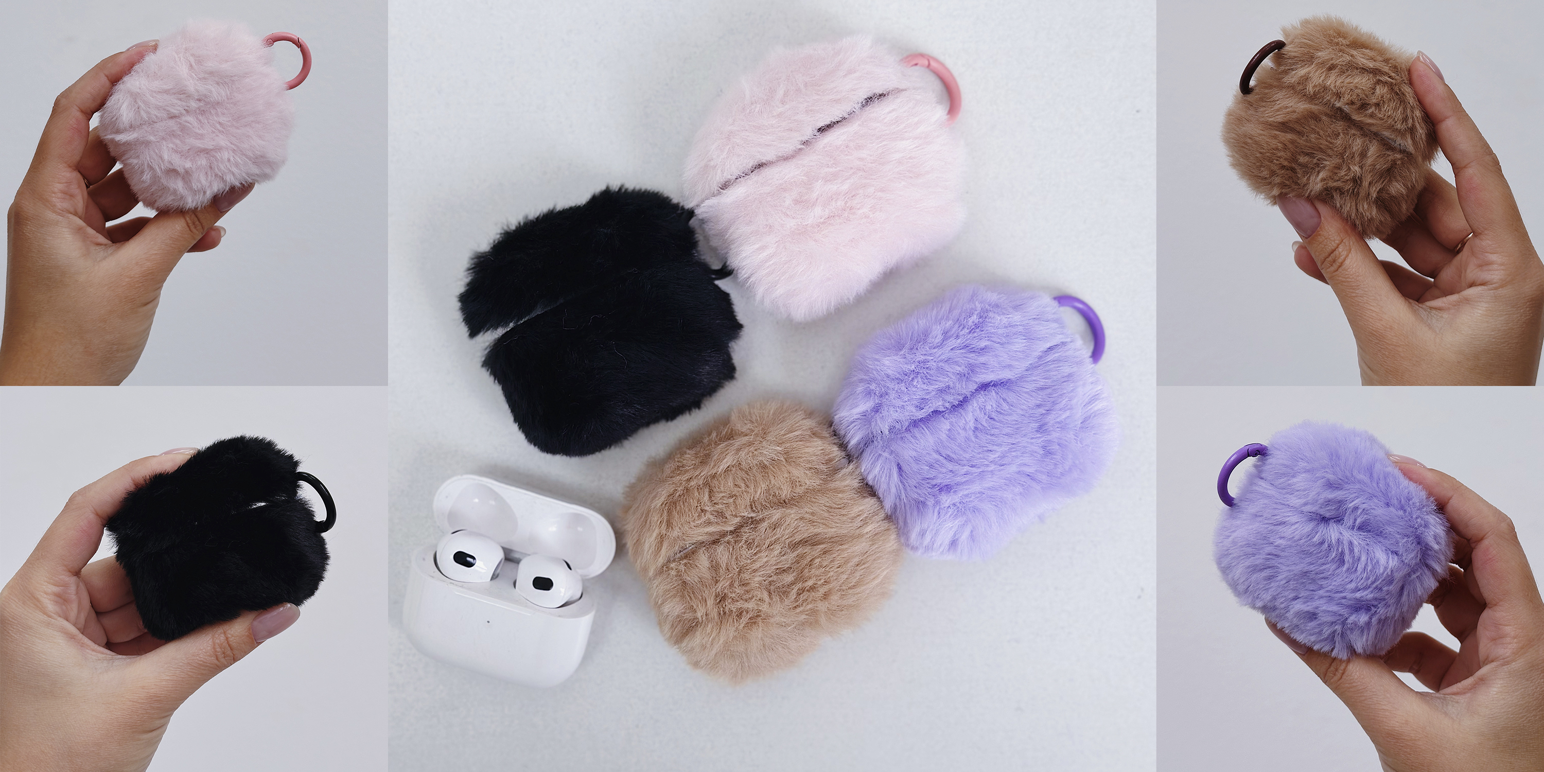 Пушистый чехол для AirPods 4
