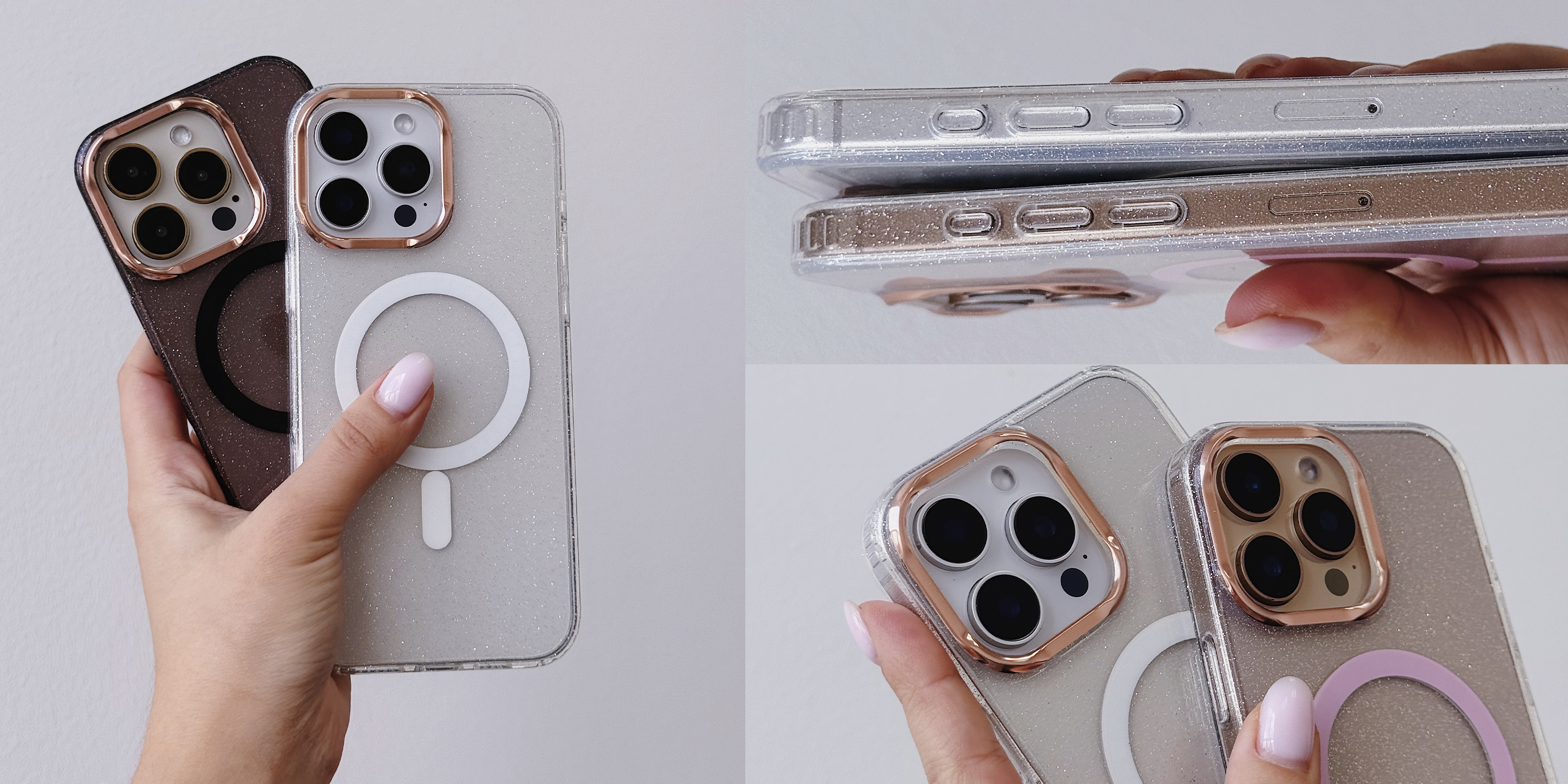 Чохол з блискітками та підтримкою MagSafe для iPhone 14 PRO