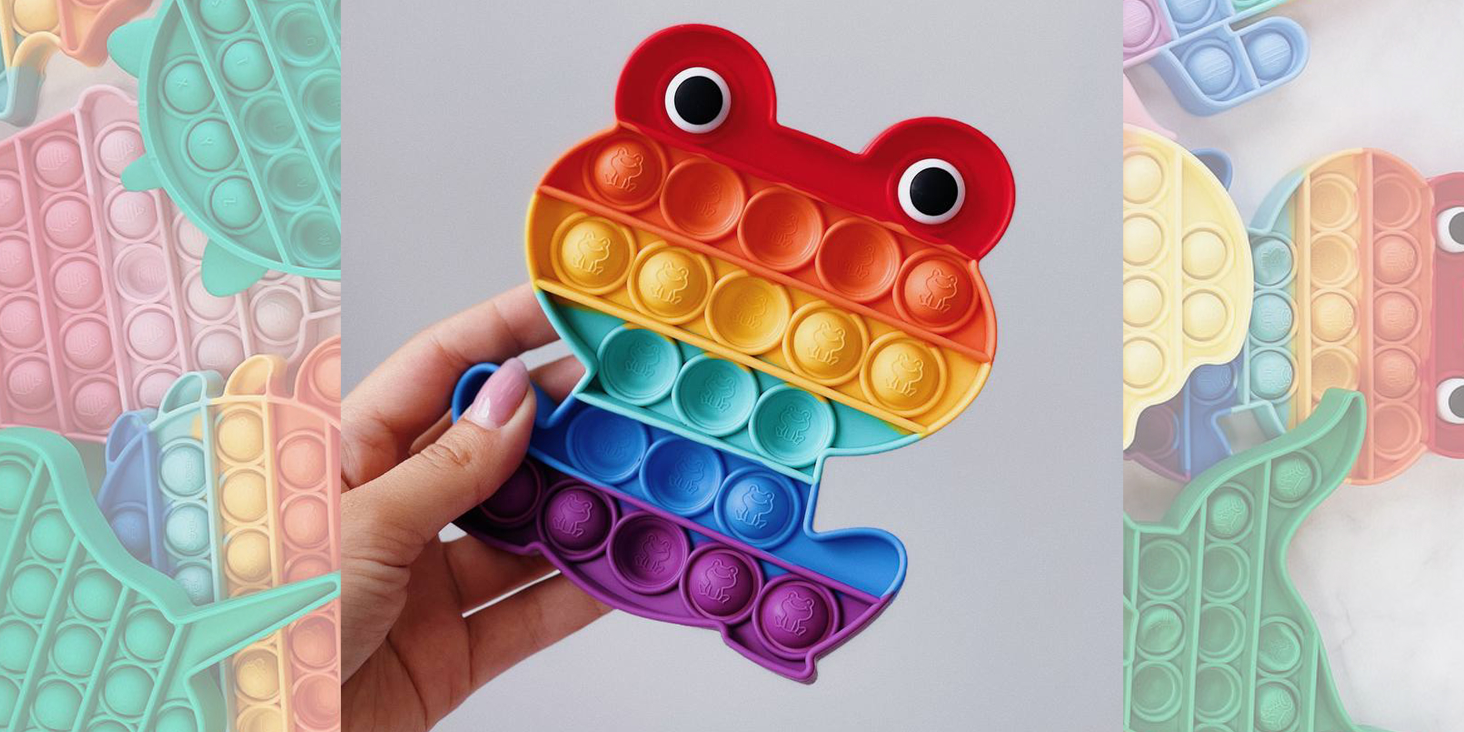 Pop-It іграшка Frog (Жабеня) Red/Purple