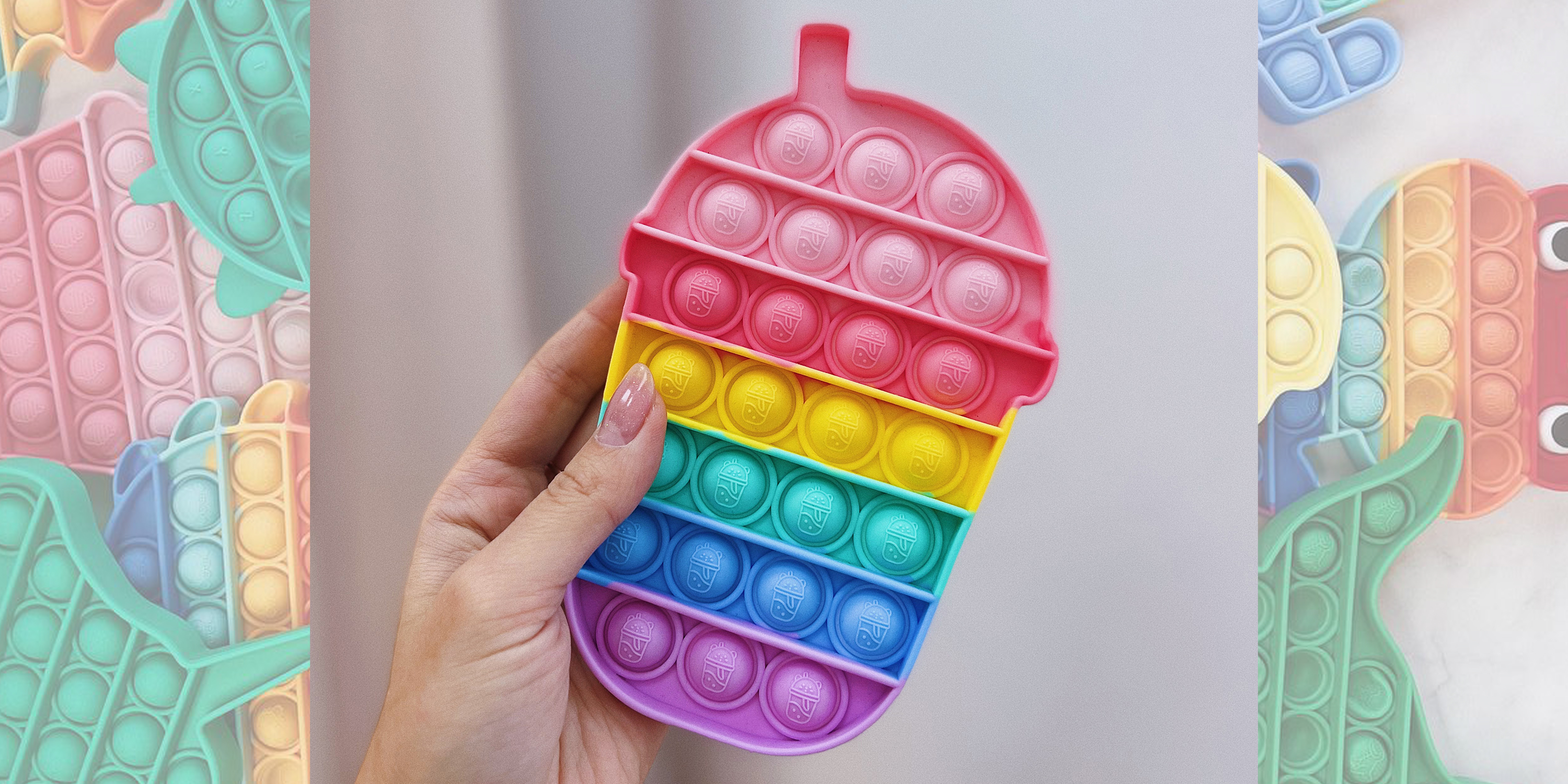 Pop-It іграшка Сocktail (Коктейль) Light Pink/Glycine
