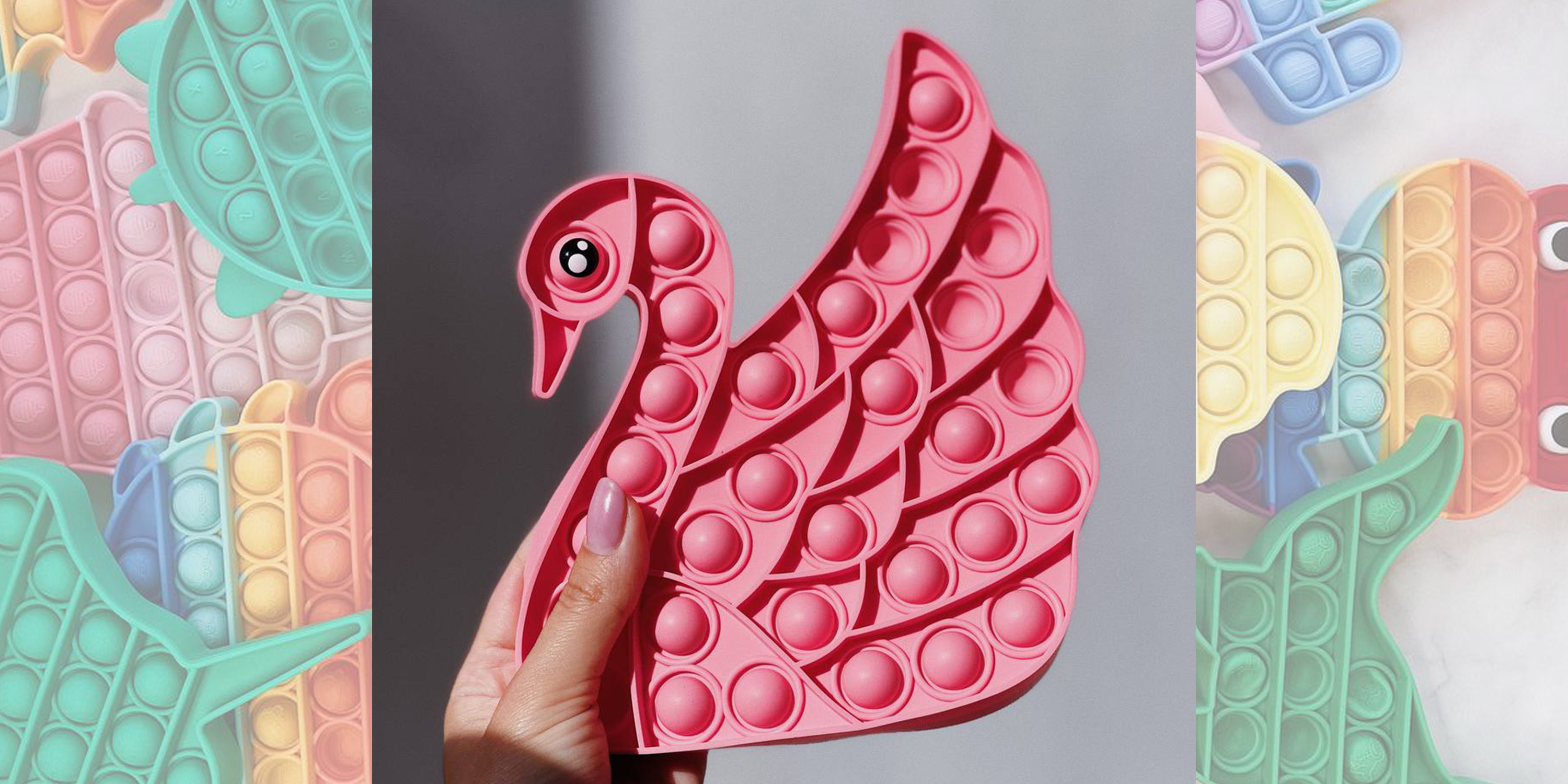 Pop-It іграшка Swan (Лебідь) Pink
