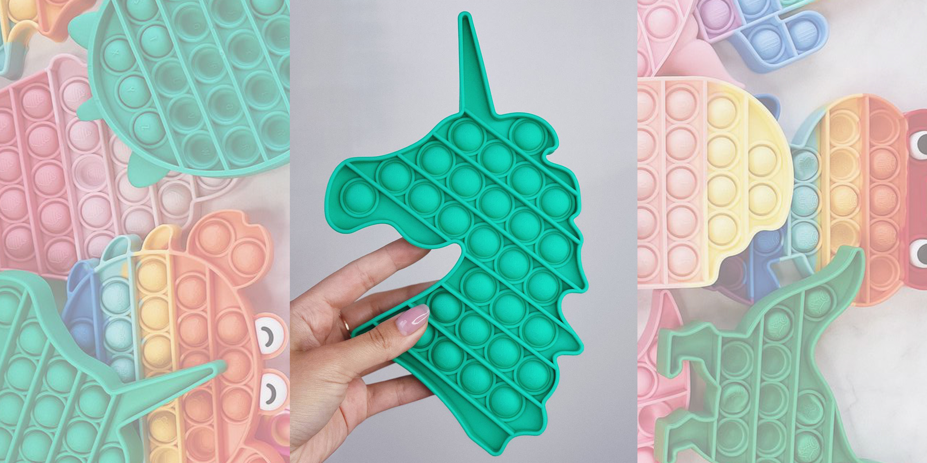 Pop-It іграшка Unicorn (Єдиноріг) Green